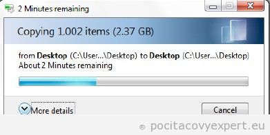 Modrý loading pre Windows 7